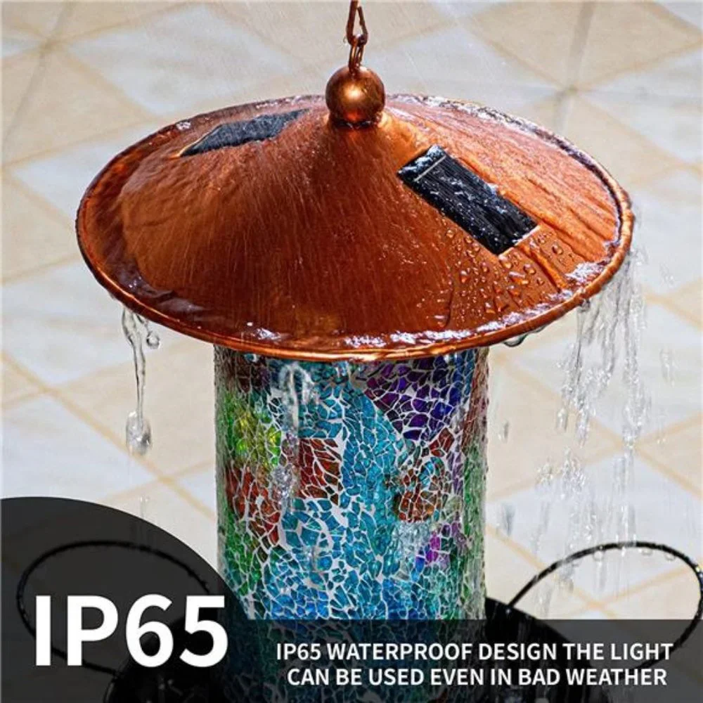 2023 Newest Solar Wild Bird Feeder Hanging for Garden Yard Outside Decoration